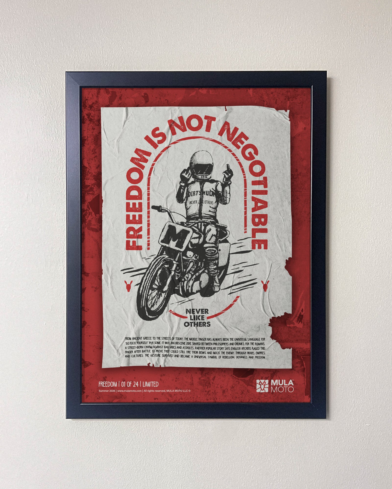 Freedom is not negotiable - Poster
