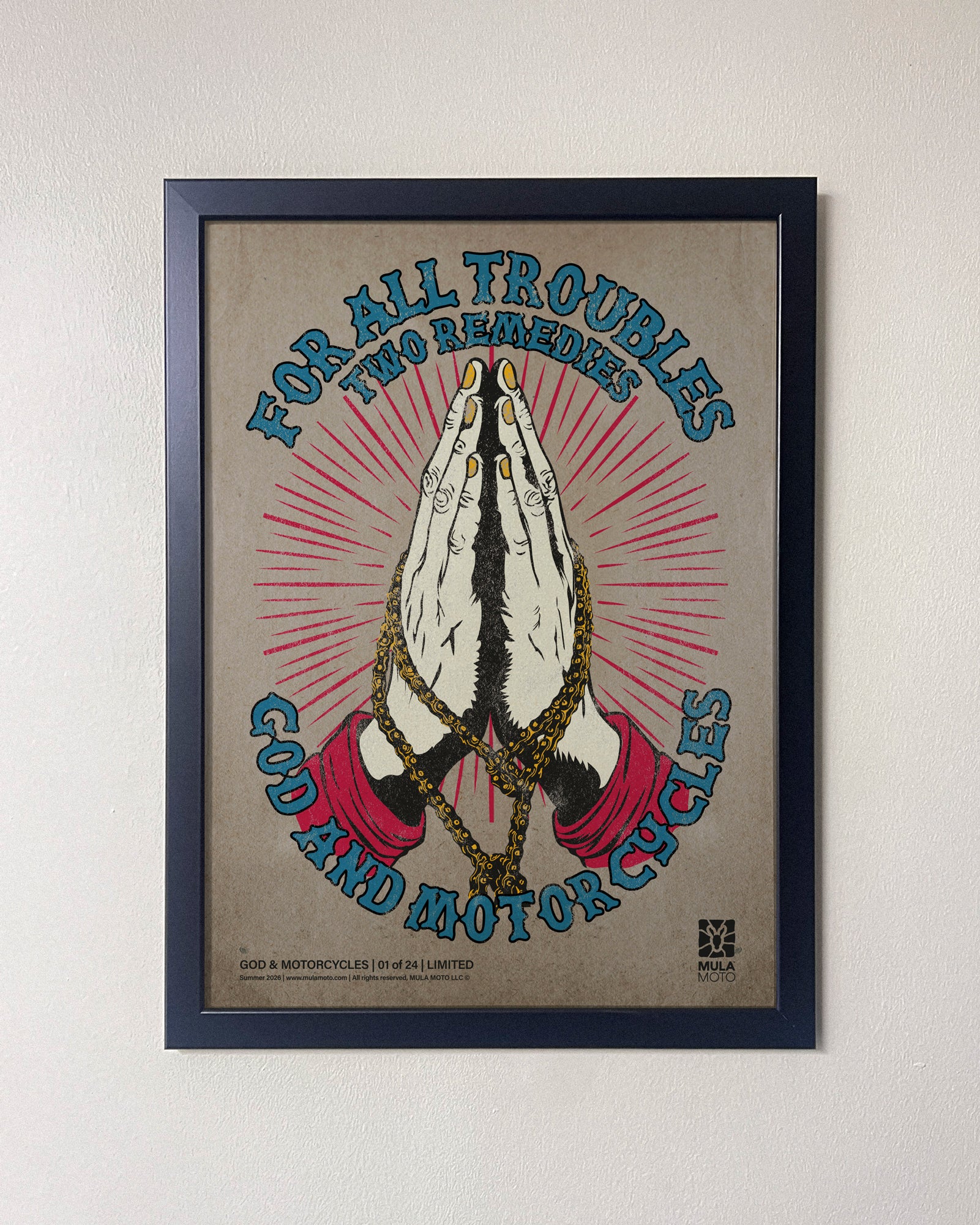 God & Motorcycles Poster