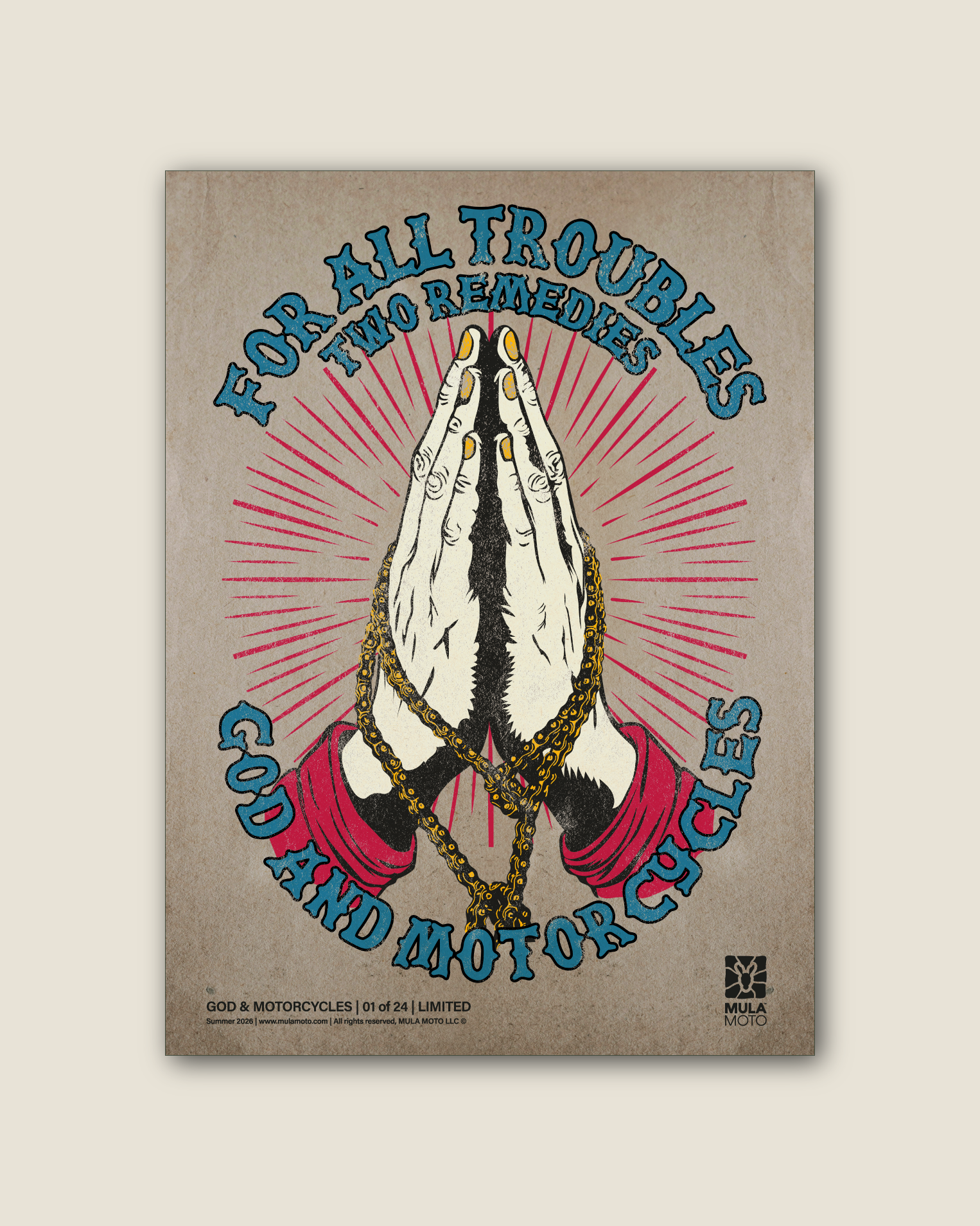 God & Motorcycles Poster