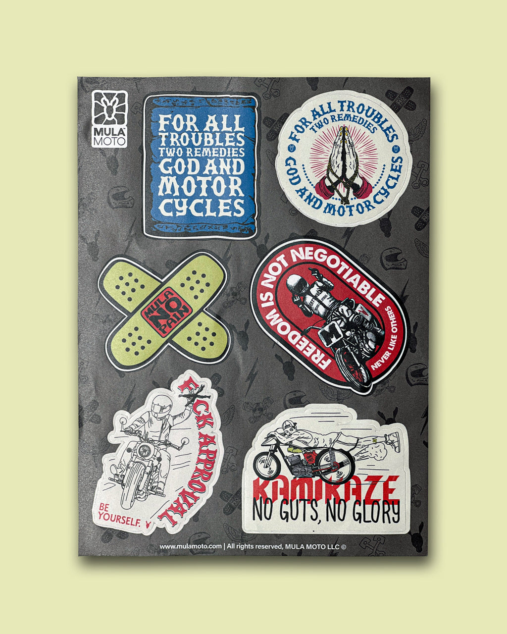 Mula Moto Stickers Pack 01